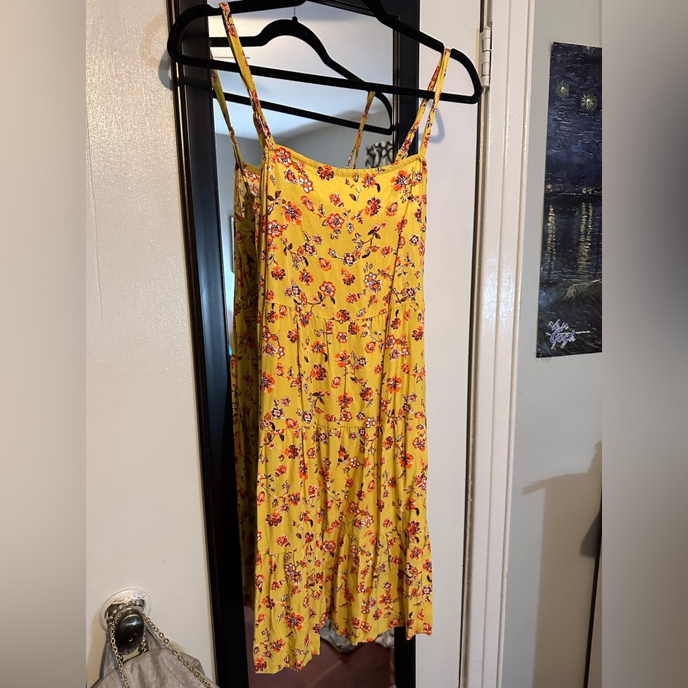 Yellow floral Old navy dress